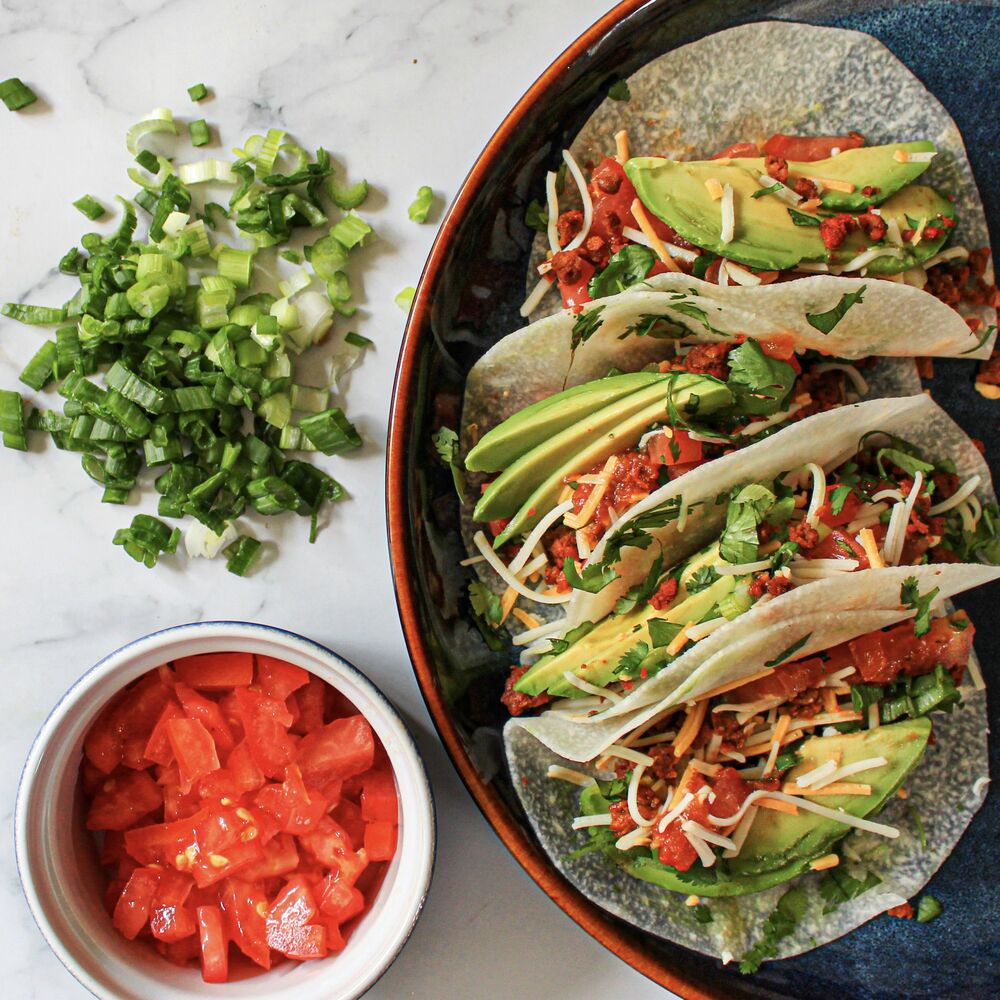 Jicama Soyrizo Tacos Recipe The Feedfeed