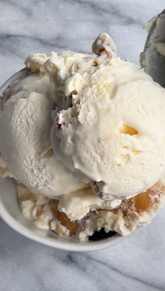 No-Churn Peach Ice Cream Recipe