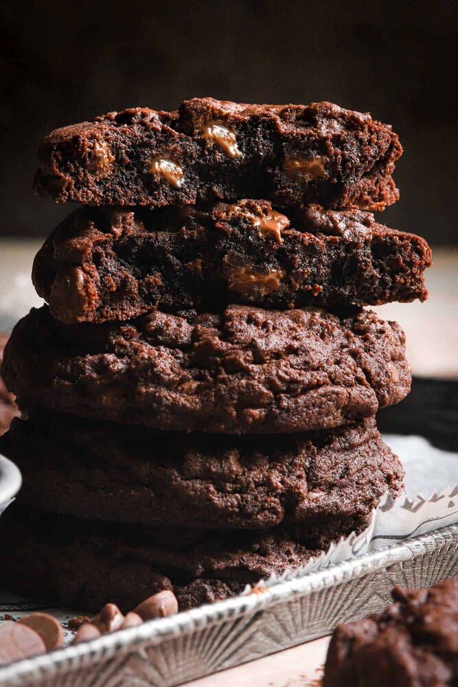 Triple Chocolate Fudge Chip Cookies Recipe The Feedfeed