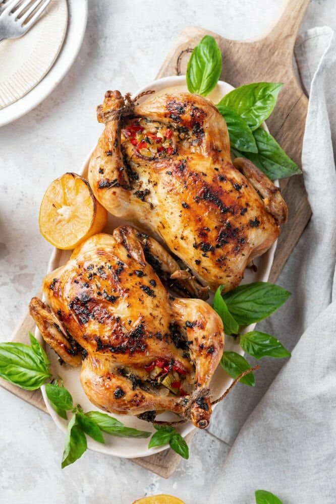 Roasted Cornish Hens Stuffed with Vegetables Recipe The Feedfeed