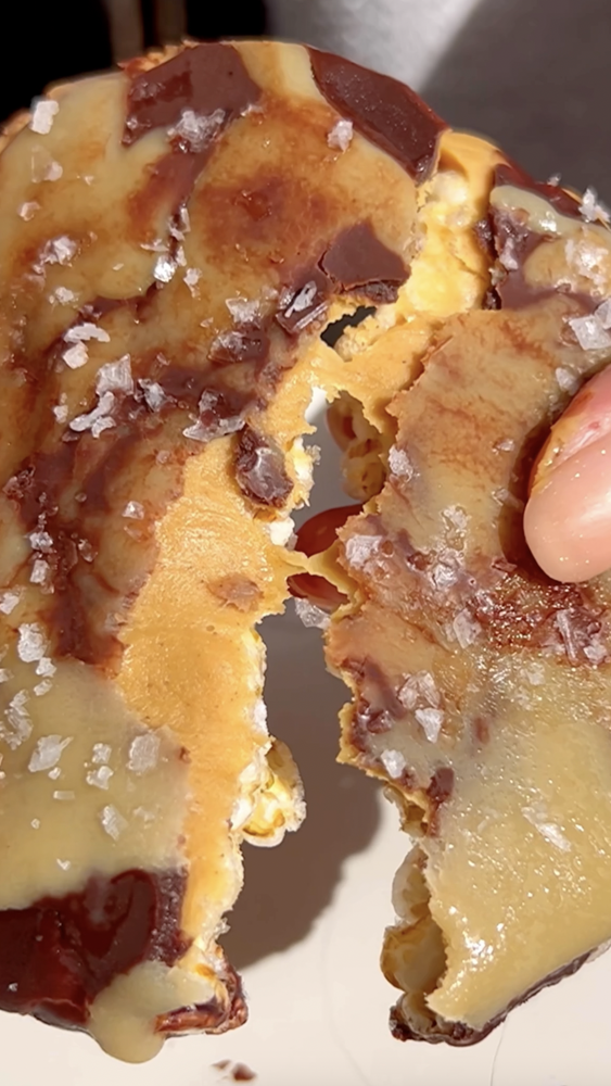 How to make a Giant Peanut Butter Cup on a Rice Cake Video Recipe The