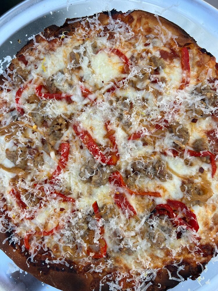 TavernStyle Sausage, Onion and Pepper Pizza Recipe The Feedfeed