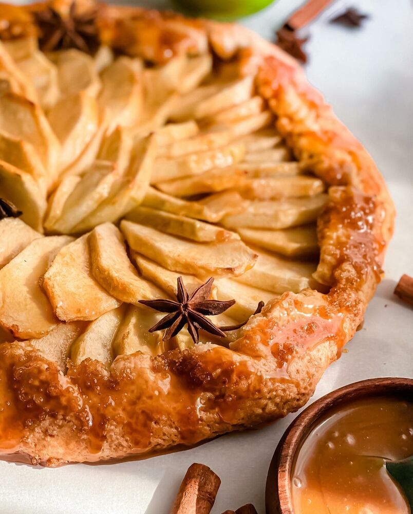 Vegan Salted Caramel Apple Galette Recipe The Feedfeed