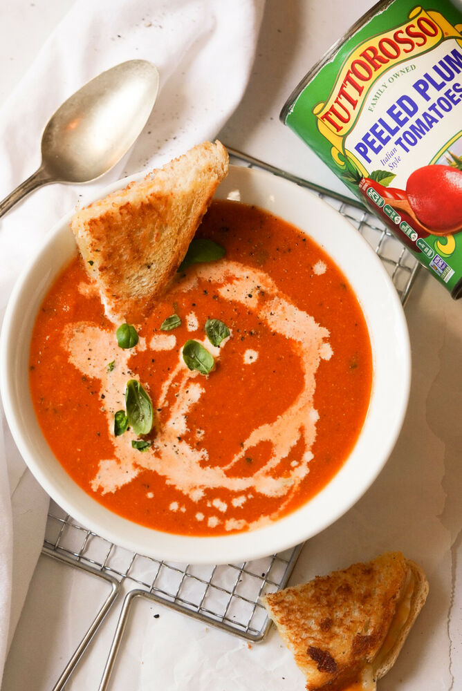 Easy Tomato Soup With Grilled Cheese | Video Recipe The Feedfeed