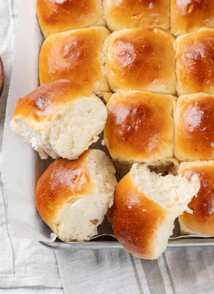 easy bread machine dinner rolls