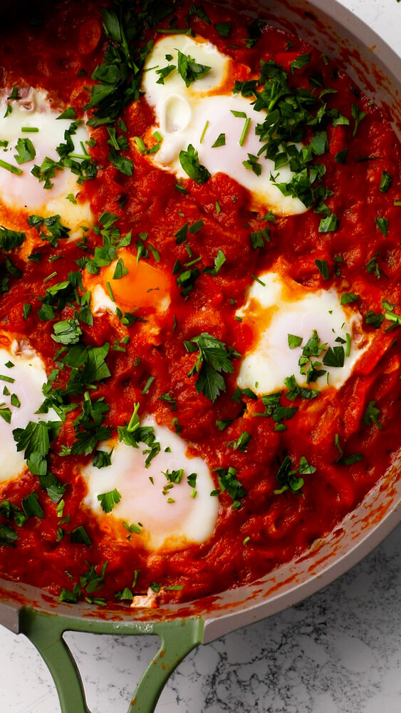 Shakshuka with Sweet Potato Toast Recipe The Feedfeed