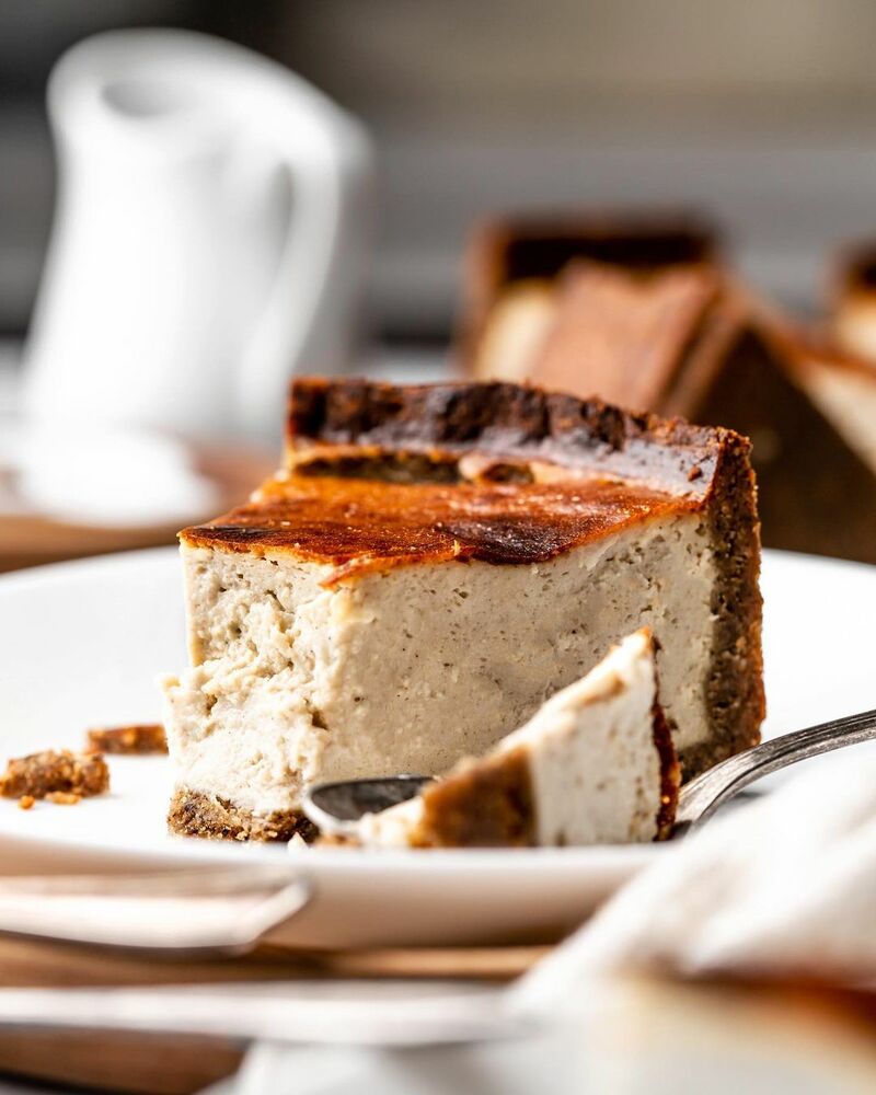 Baked Hazelnut Tofu Cheesecake Recipe | The Feedfeed