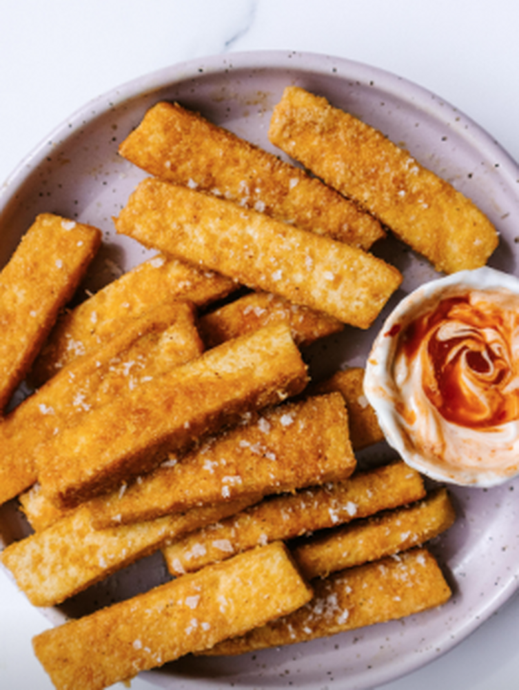 Cheesy Crispy Tofu Fries Recipe The Feedfeed