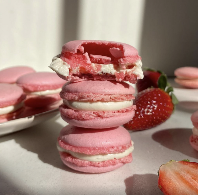Sakura Macarons Recipe | The Feedfeed