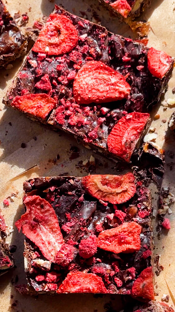 Chocolate date and nut bars Recipe The Feedfeed