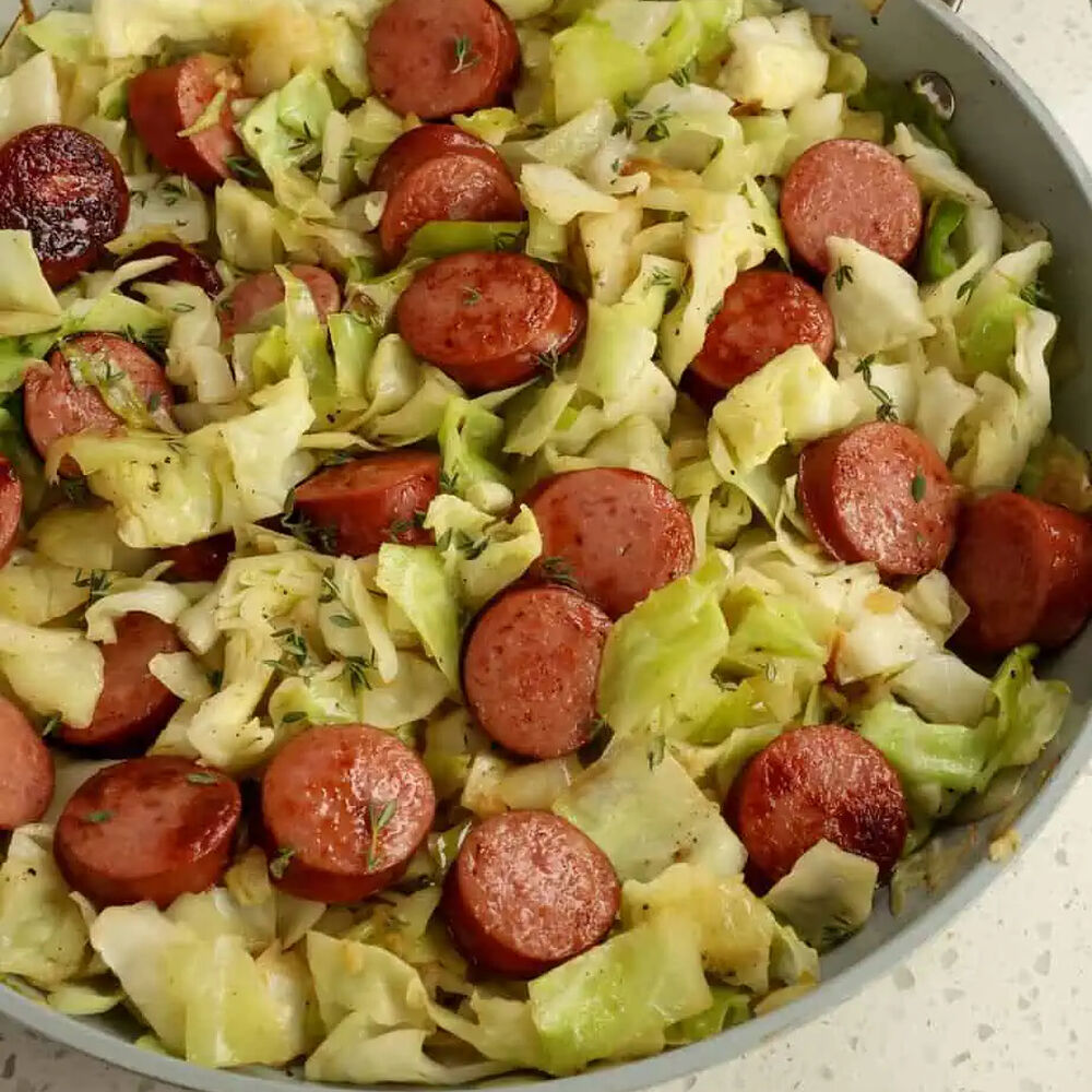 Cabbage And Sausage By Smalltownwomanfoodnut Quick Easy Recipe   1681769475643dc40337399 