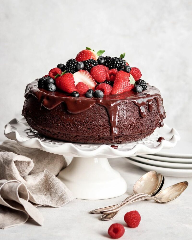 Chocolate Ganache Birthday Cake | Baked by Nataleen