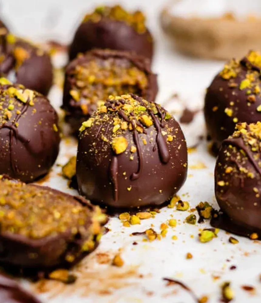 No Bake Pistachio Truffles Recipe | The Feedfeed