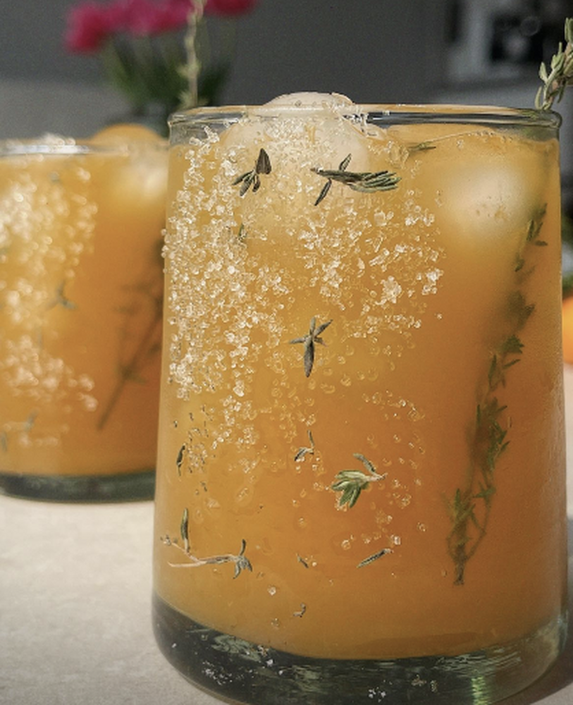 Citrus & Thyme Mocktail Recipe The Feedfeed