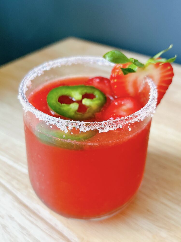Strawberry Jalapeno Margarita Recipe The Feedfeed