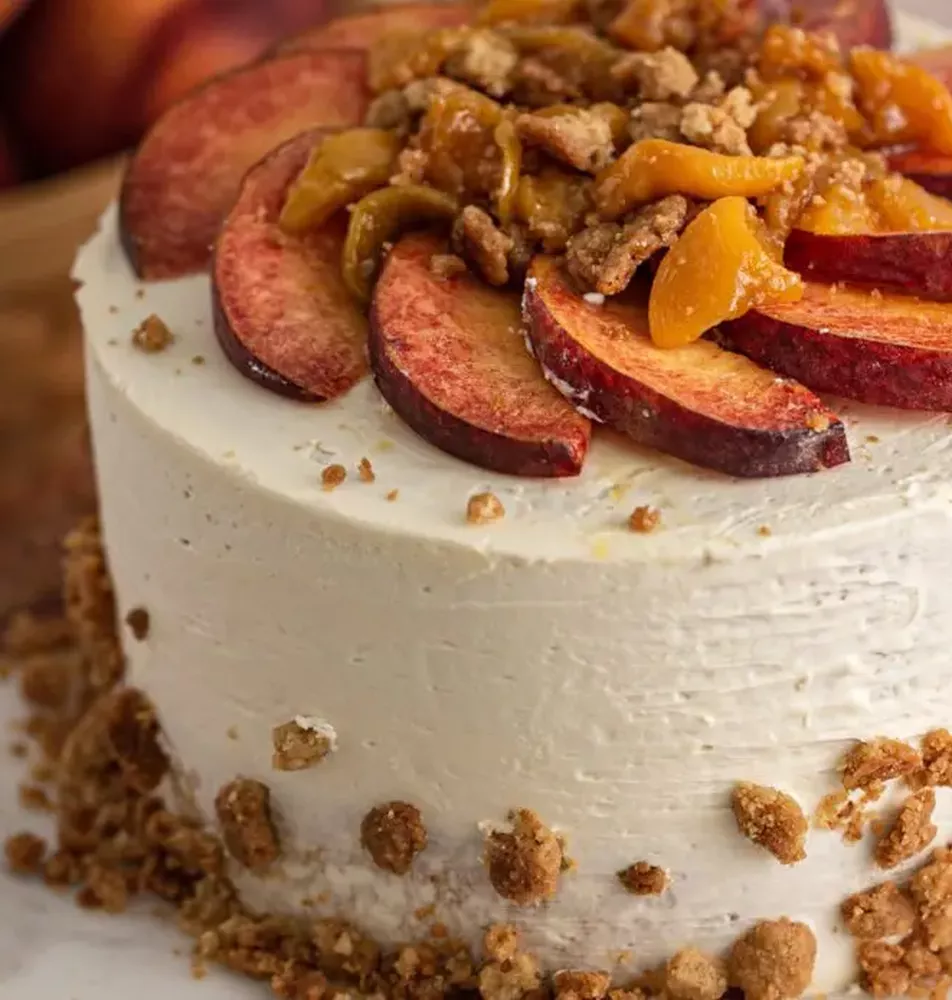 Peach Cobbler Cake Recipe The Feedfeed