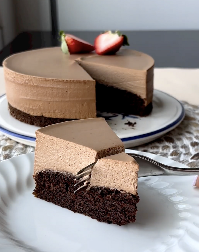 Triple Chocolate Brownie-Mousse Stacks Recipe