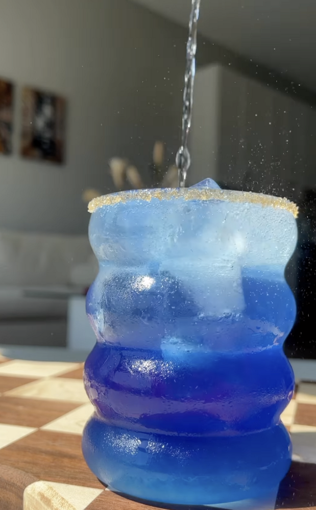 Blue Spirulina Gin & Tonic Recipe The Feedfeed