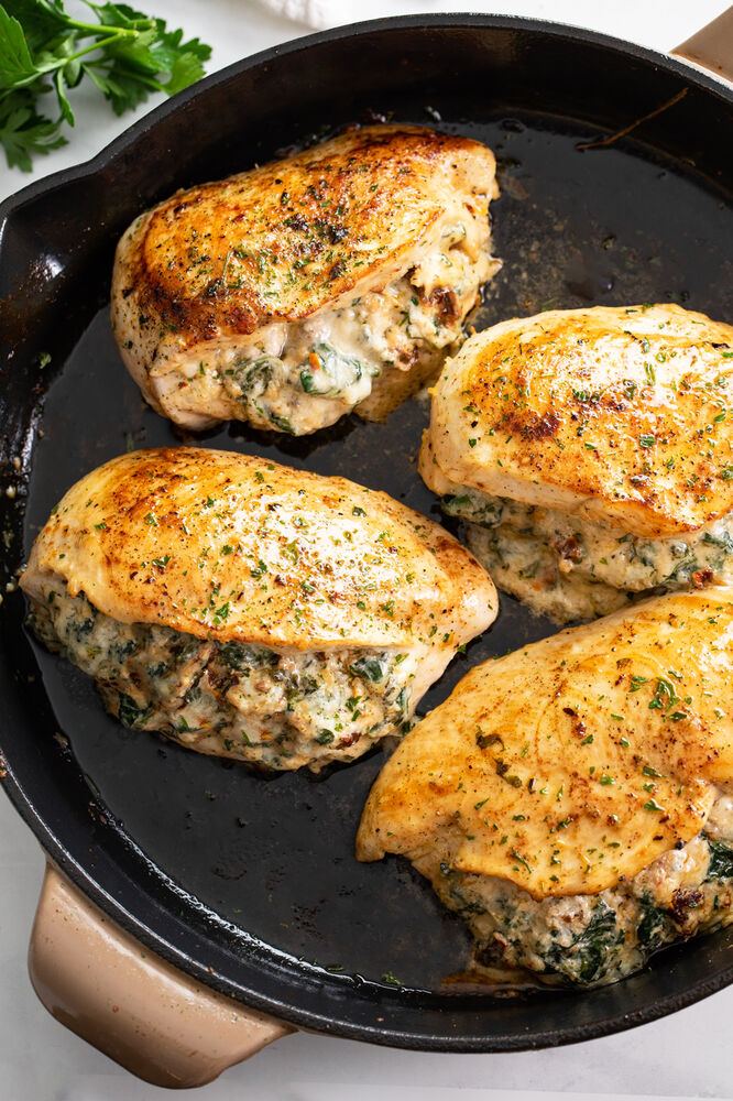 Stuffed Chicken Breast Recipe | The Feedfeed