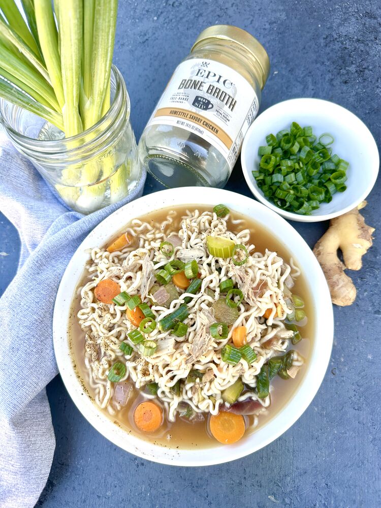 Ginger Glazed Chicken Ramen - The Chunky Chef