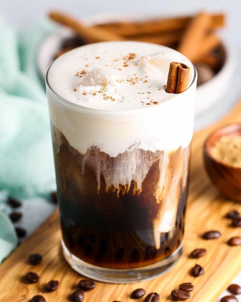 Cold Brew Coffee with Pumpkin Spice Cold Foam Recipe The Feedfeed