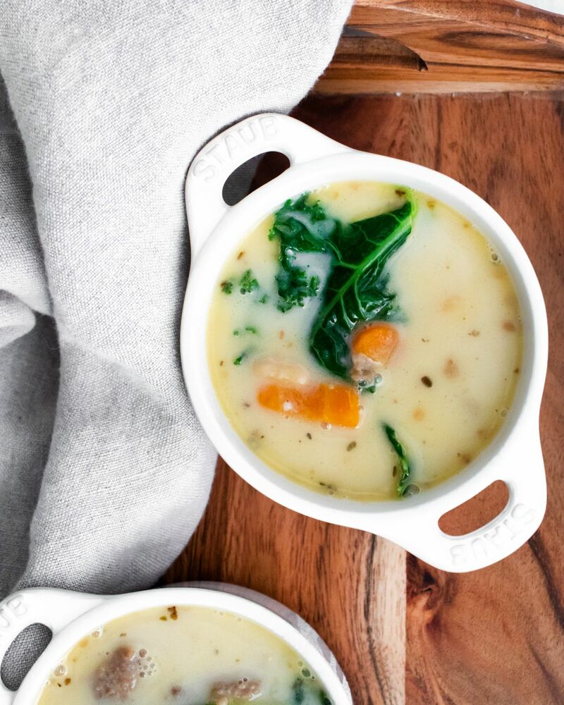 Instant Pot Kale Sausage Bean Soup by WondermomWannabe Quick & Easy