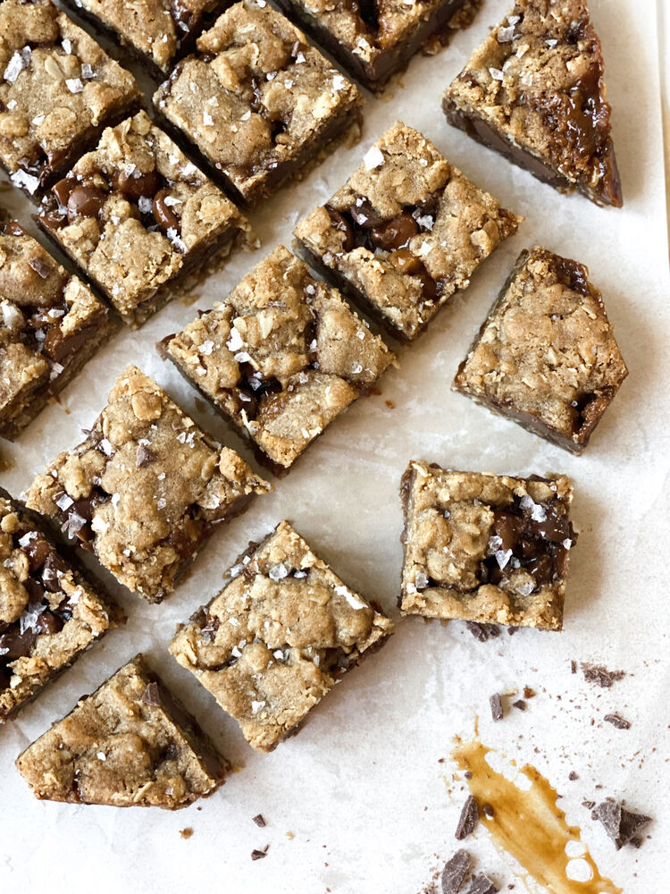 Oatmeal Carmelita Toffee Bars Recipe The Feedfeed