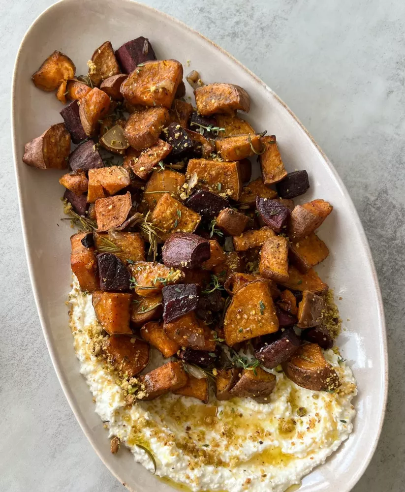 Herb Roasted Sweet Potatoes Recipe The Feedfeed