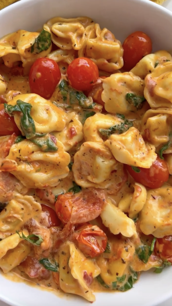 Creamy Tortellini with Tomatoes Recipe The Feedfeed