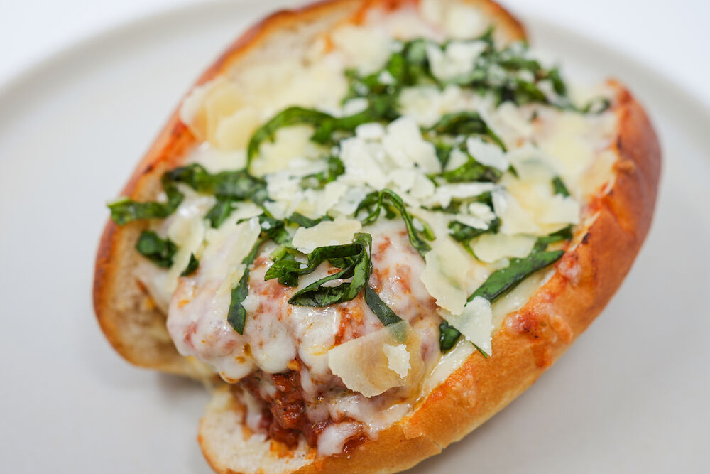 Meatball Splash Meatball Marinara Sub Sandwich Recipe | The Feedfeed
