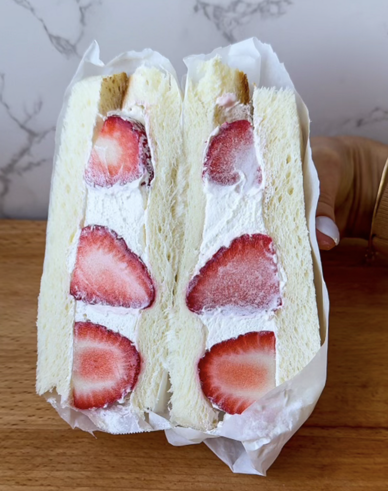 Strawberry Japanese Fruit Sandwich The Feedfeed