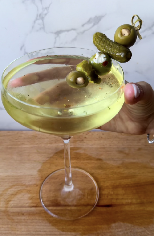 Dill Pickle Martini Recipe Recipe The Feedfeed