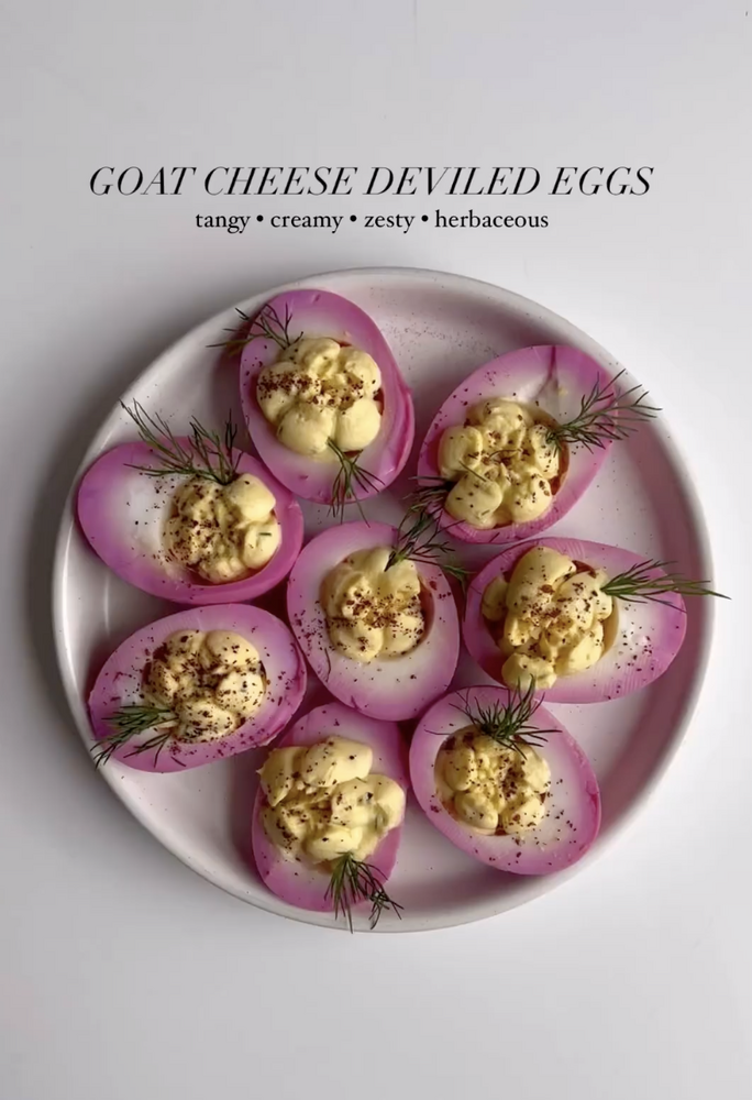 Goat Cheese Deviled Eggs Recipe The Feedfeed 4513