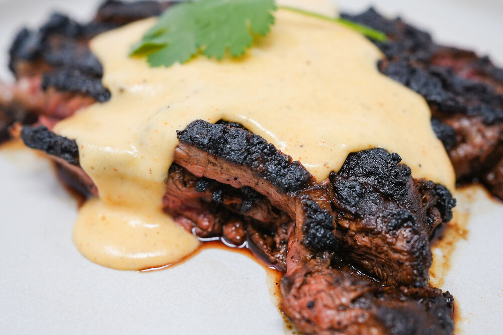 CoffeeAncho Chili Sirloin Steak with Creamy Pepper Jack Sauce Recipe