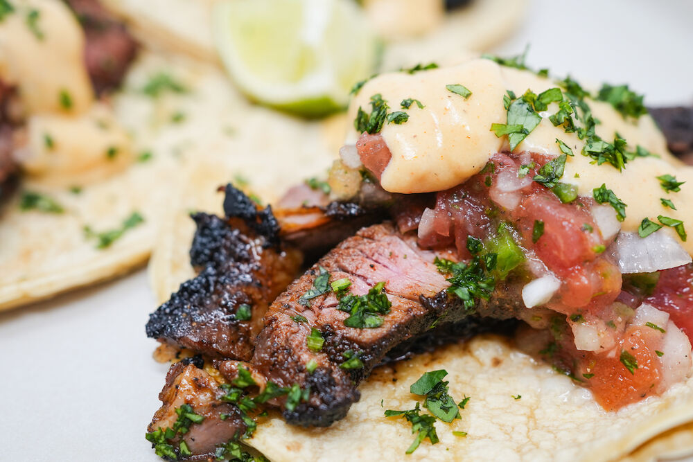 CoffeeAncho Sirloin Steak Tacos with Pepper Jack Sauce Recipe The