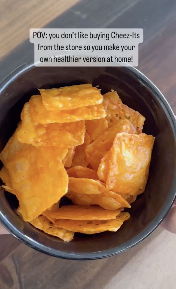 One Ingredient Homemade Cheese Crackers Recipe The Feedfeed