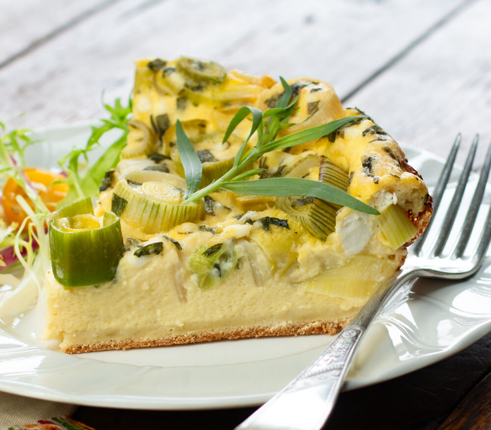 Karen's Leek Pie (quiche) with a "Magic Crust" Recipe The Feedfeed