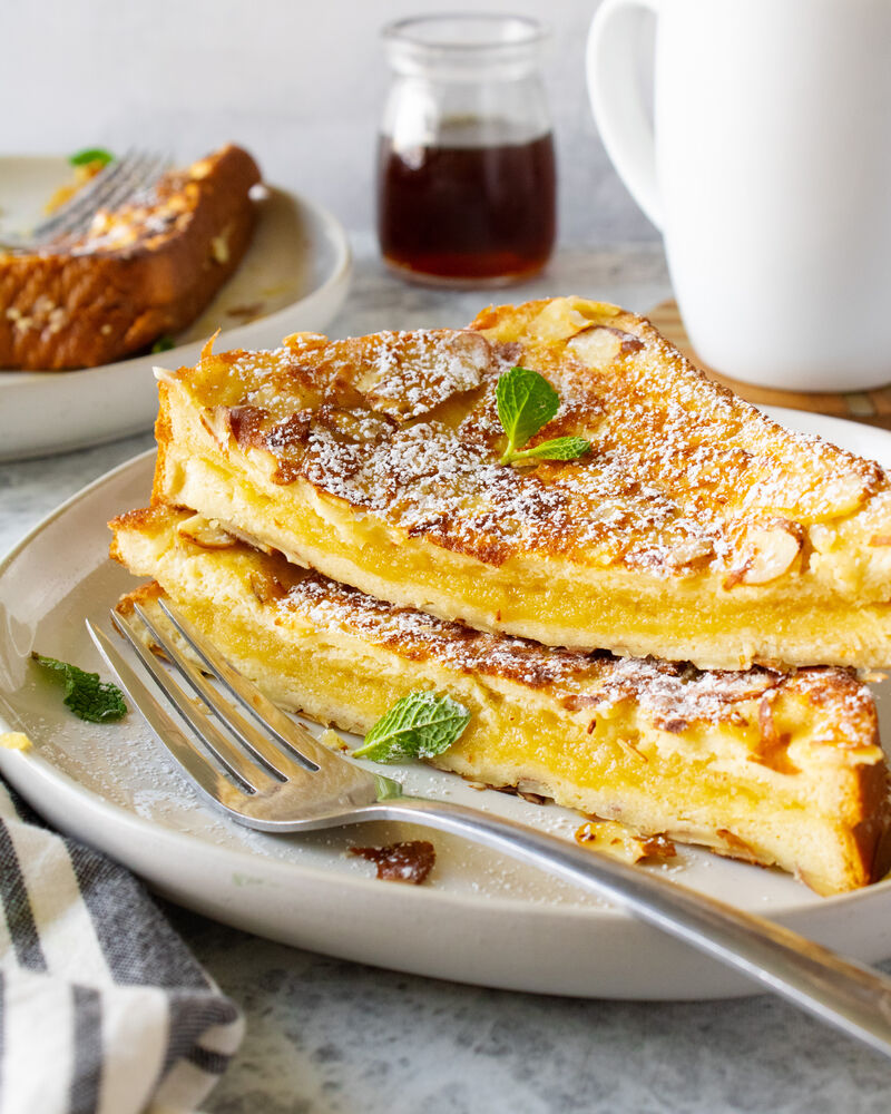 Almond Croissant French Toast Recipe | The Feedfeed