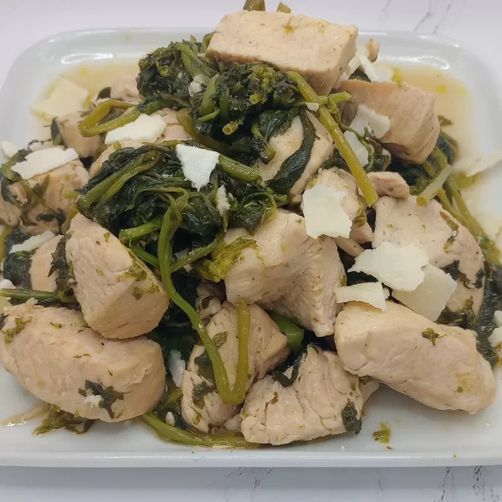 Simple broccoli rabe chicken recipe made from the garden Recipe | The ...