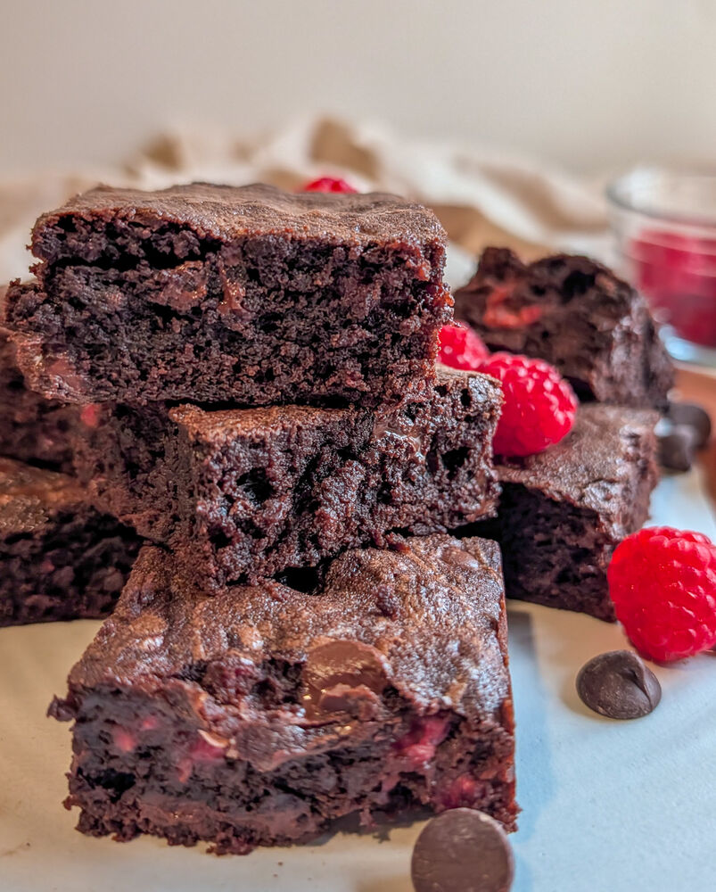 Dark Chocolate Raspberry Brownies Recipe | The Feedfeed
