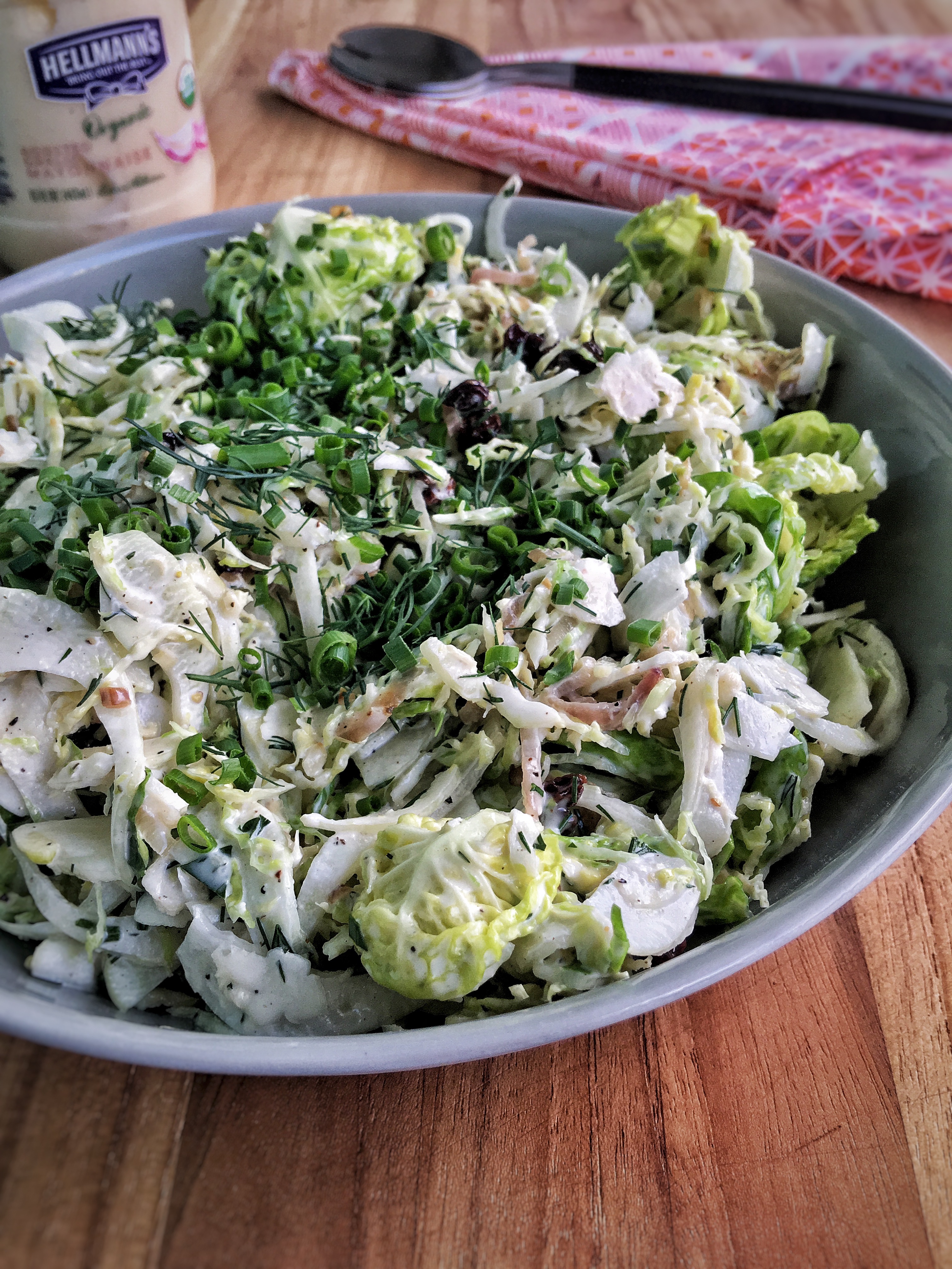 Brussels Sprout Salad with Fennel & Caramelized Shallots by kevmasse