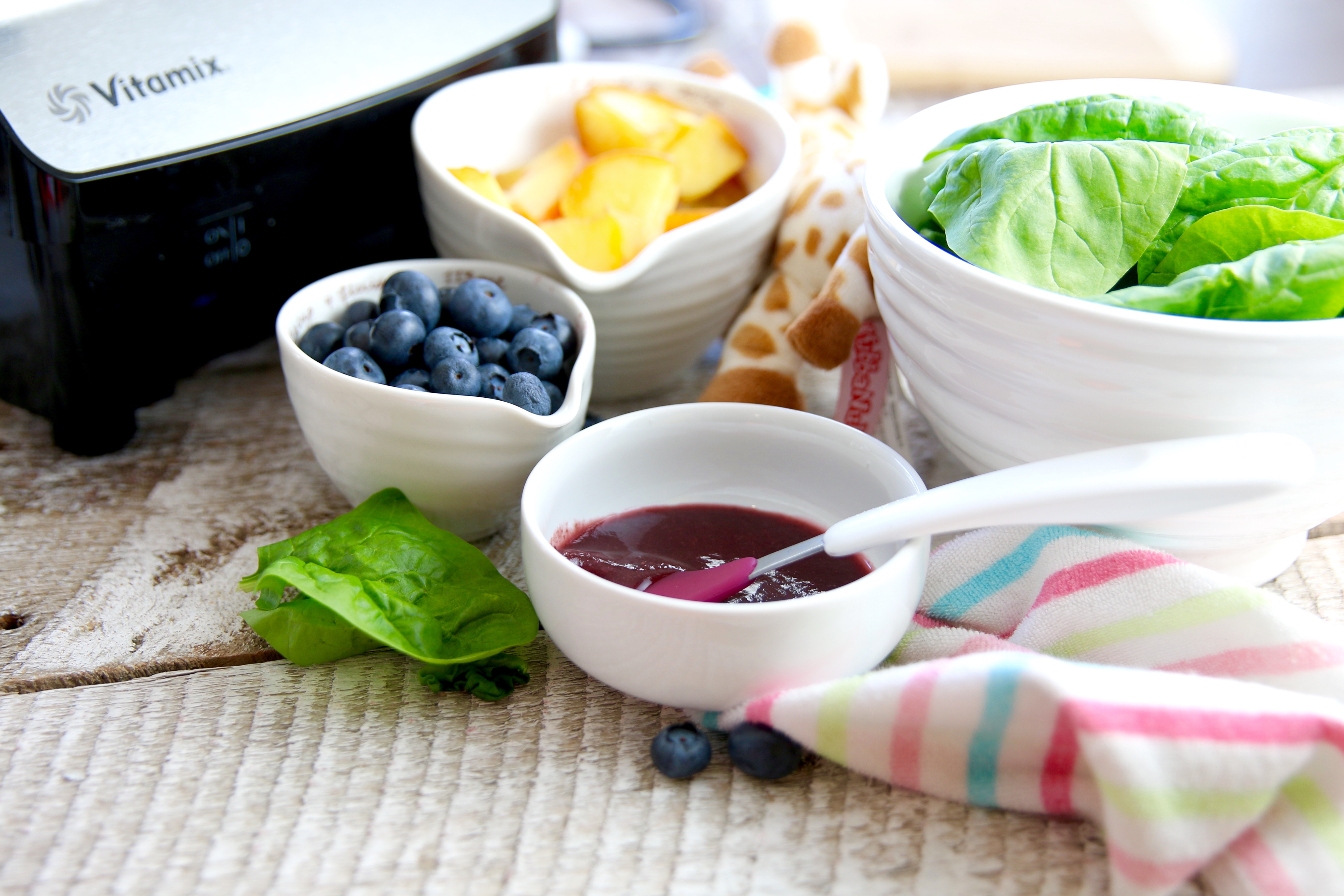 Blueberry Spinach Baby Food by sweetpillarfood, The Feedfeed