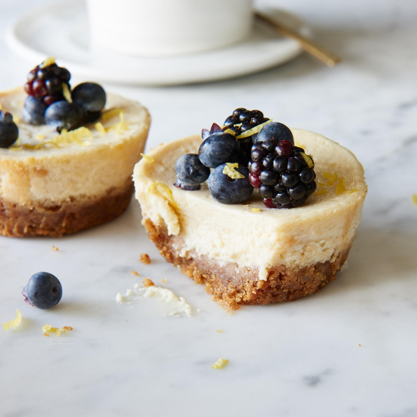 Mini Lemon Yogurt Cheesecakes Recipe | The Feedfeed