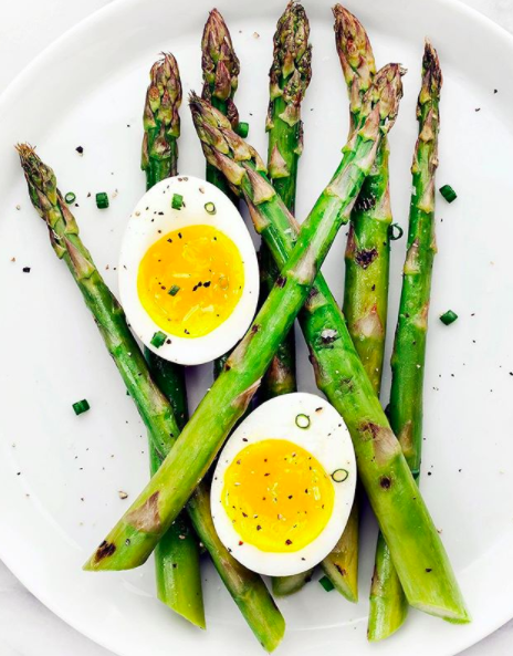 Grilled Asparagus with Soft Boiled Egg Recipe | The Feedfeed