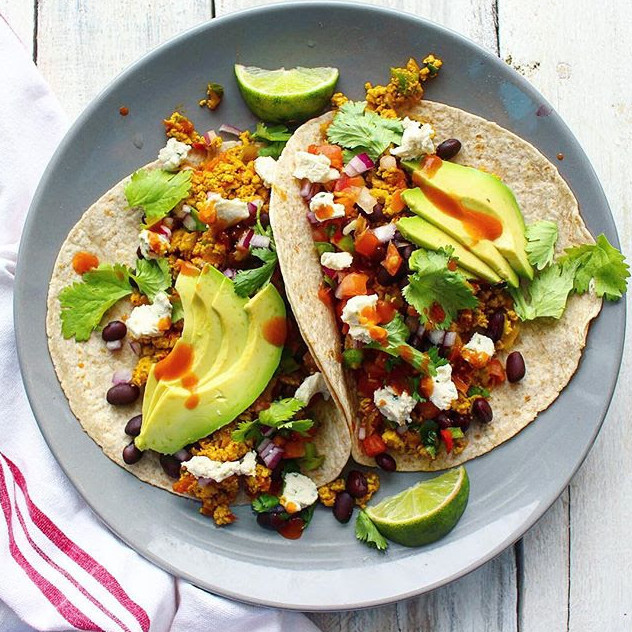 Recipe of the Day: Tofu Scramble Breakfast Tacos by thefeedfeed, | The