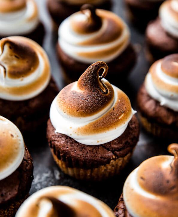 S'mores Brownie Cupcakes Recipe | The Feedfeed