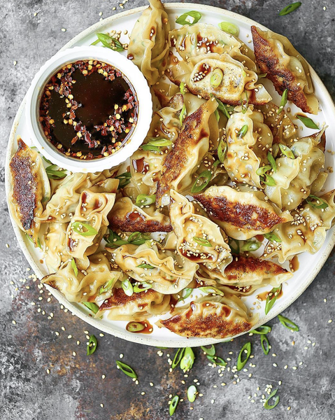 Sesame Chicken Potstickers Recipe By Chungah Rhee The Feedfeed