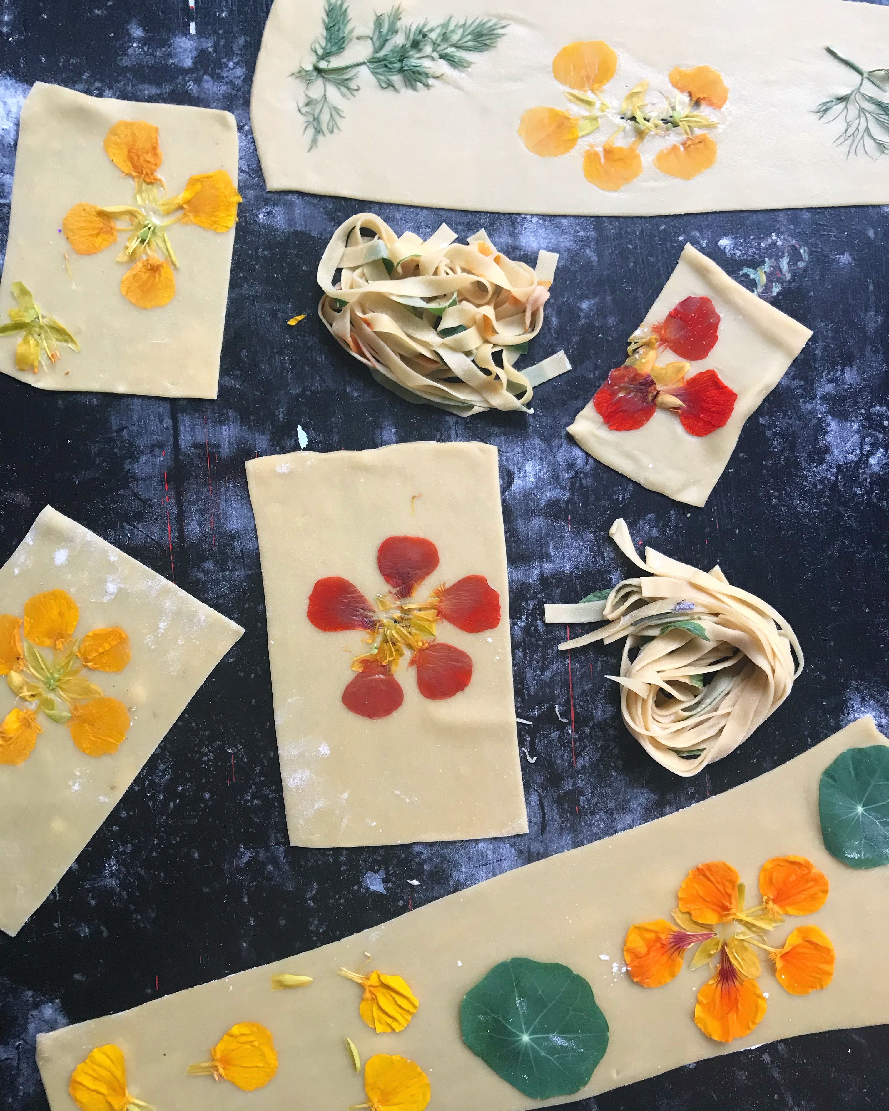 Homemade Pasta with Edible Flowers by floursinyourhair | Quick & Easy  Recipe | The Feedfeed