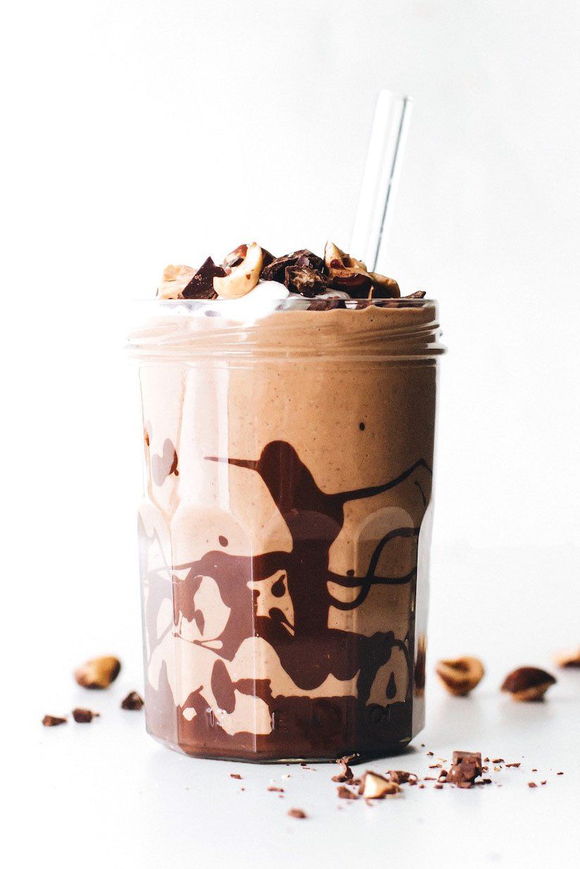 Chocolate Hazelnut Shake with Chia Seeds and Dates Recipe The Feedfeed