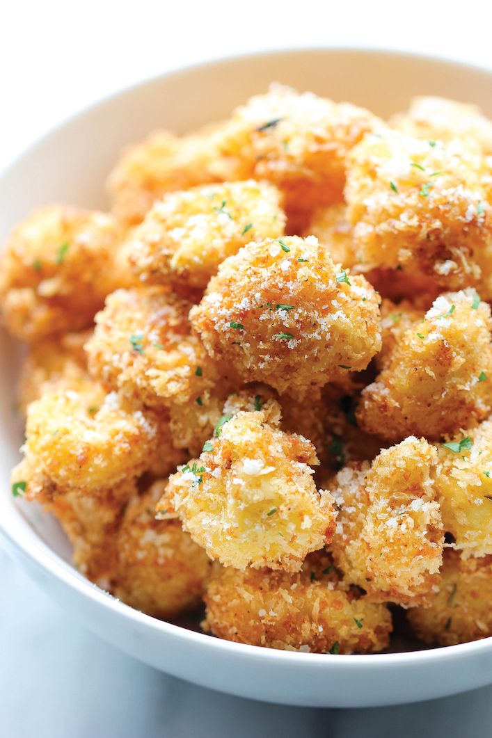 Crispy Crunchy Parmesan Cauliflower Bites Recipe | The Feedfeed
